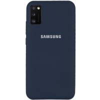 Чехол Silicone Cover Full Protective (AA) для Samsung Galaxy A41 Синій (17341)