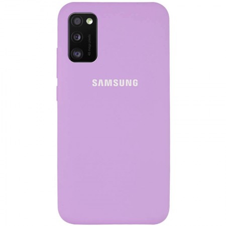 Чехол Silicone Cover Full Protective (AA) для Samsung Galaxy A41 Сиреневый (5471)