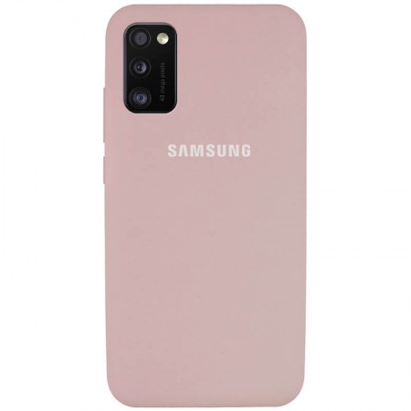 Чехол Silicone Cover Full Protective (AA) для Samsung Galaxy A41 Розовый (5466)