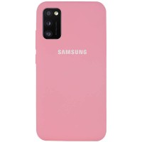 Чехол Silicone Cover Full Protective (AA) для Samsung Galaxy A41 Розовый (5467)