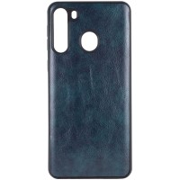 Кожаный чехол Lava для Samsung Galaxy A21 Синий (5527)