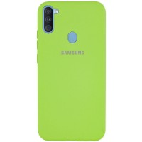 Чехол Silicone Cover Full Protective (A) для Samsung Galaxy A11 Зелений (5641)