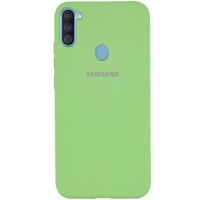Чехол Silicone Cover Full Protective (A) для Samsung Galaxy A11 Зелений (5642)