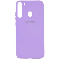 Чехол Silicone Cover Full Protective (A) для Samsung Galaxy A21 Бузковий (21160)