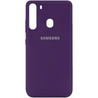 Чехол Silicone Cover Full Protective (A) для Samsung Galaxy A21 Фіолетовий (5645)