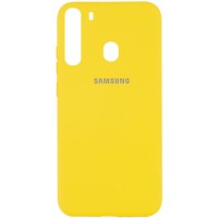 Чехол Silicone Cover Full Protective (A) для Samsung Galaxy A21 Жовтий (21158)