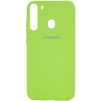 Чехол Silicone Cover Full Protective (A) для Samsung Galaxy A21 Зелений (5647)