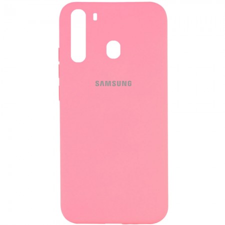 Чехол Silicone Cover Full Protective (A) для Samsung Galaxy A21 Рожевий (21157)