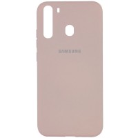 Чехол Silicone Cover Full Protective (A) для Samsung Galaxy A21 Рожевий (5646)