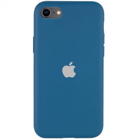 Чехол Silicone Case Full Protective (A) для Apple iPhone SE (2020) Синий (21168)