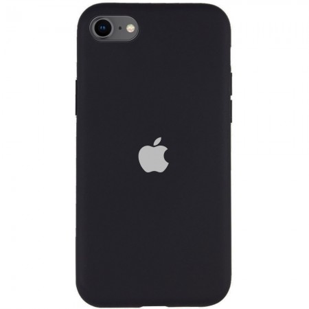 Чехол Silicone Case Full Protective (A) для Apple iPhone SE (2020) Черный (21162)