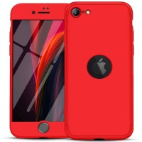 Пластиковая накладка GKK LikGus 360 градусов (opp) для Apple iPhone SE (2020) Красный (27500)