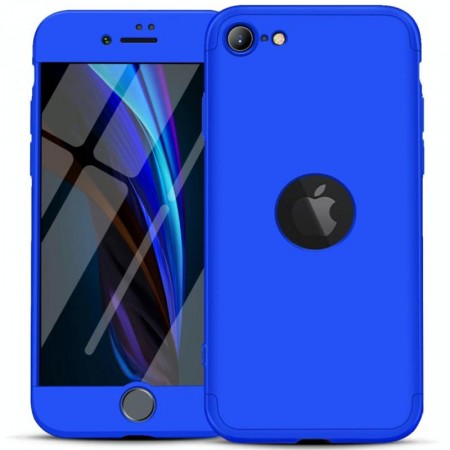 Пластиковая накладка GKK LikGus 360 градусов (opp) для Apple iPhone SE (2020) Синій (27499)