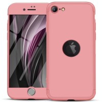 Пластиковая накладка GKK LikGus 360 градусов (opp) для Apple iPhone SE (2020) Розовый (27501)