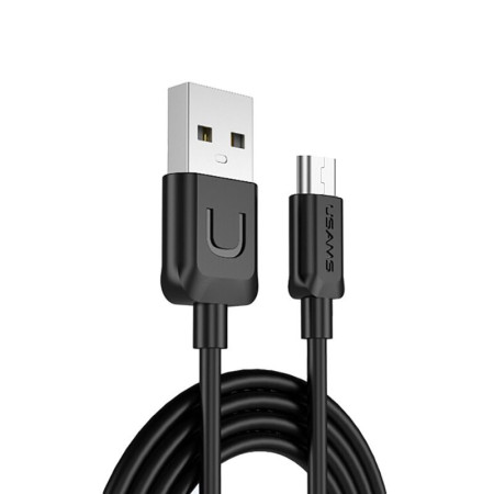 Дата кабель Usams US-SJ098 U-Turn Series USB to MicroUSB (1m) Чорний (14077)