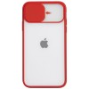 Чехол Camshield mate TPU со шторкой для камеры для Apple iPhone 7 / 8 / SE (2020) (4.7) Красный (5702)