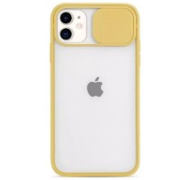 Чехол Camshield mate TPU со шторкой для камеры для Apple iPhone 11 (6.1'') Жовтий (27011)