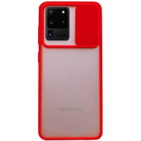 Чехол Camshield mate TPU со шторкой для камеры для Samsung Galaxy S20 Ultra Червоний (5736)