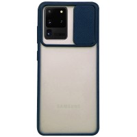 Чехол Camshield mate TPU со шторкой для камеры для Samsung Galaxy S20 Ultra Синій (5737)