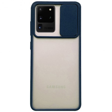 Чехол Camshield mate TPU со шторкой для камеры для Samsung Galaxy S20 Ultra Синий (5737)