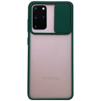 Чехол Camshield mate TPU со шторкой для камеры для Samsung Galaxy S20+ Зелений (5742)