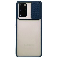 Чехол Camshield mate TPU со шторкой для камеры для Samsung Galaxy S20+ Синій (5741)