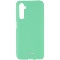 Чехол Silicone Cover GETMAN for Magnet для Realme 6 Pro Зелений (5768)