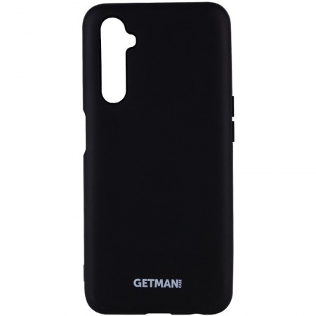 Чехол Silicone Cover GETMAN for Magnet для Realme 6 Pro Черный (5769)