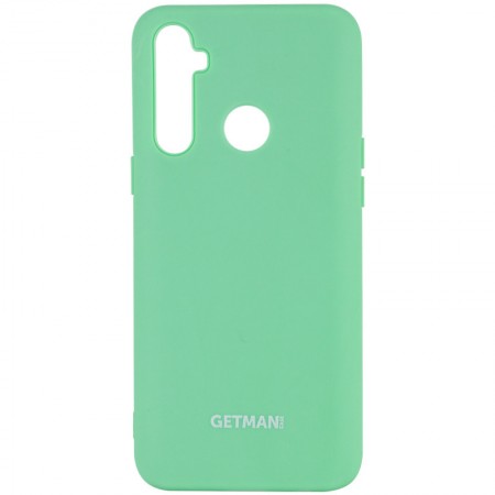 Чехол Silicone Cover GETMAN for Magnet для Realme C3 Зелёный (5774)