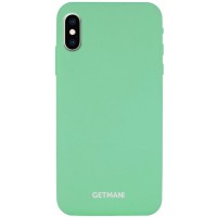 Чехол Silicone Case GETMAN for Magnet для Apple iPhone XS Max (6.5'') Зелений (5786)