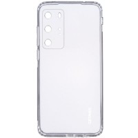 TPU чехол GETMAN Clear 1,0 mm для Huawei P40 Pro Белый (23363)