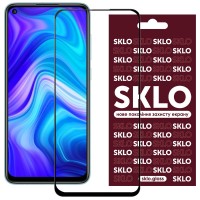 Защитное стекло SKLO 3D (full glue) для Xiaomi Redmi Note 9 / Redmi 10X / Note 9T / Note 9 5G Черный (13516)