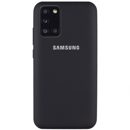 Чехол Silicone Cover Full Protective (AA) для Samsung Galaxy A31 Черный (18489)
