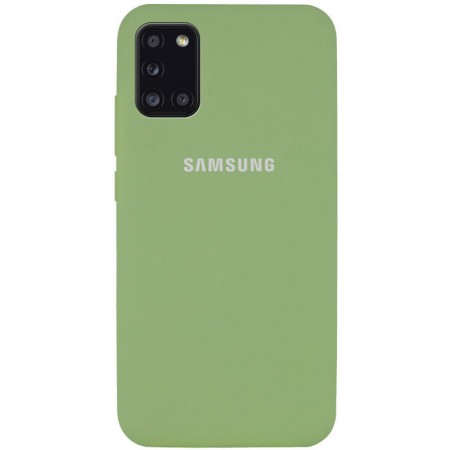 Чехол Silicone Cover Full Protective (AA) для Samsung Galaxy A31 Мятный (18486)