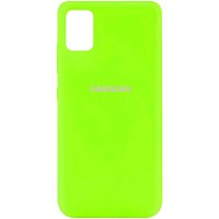 Чехол Silicone Cover Full Protective (AA) для Samsung Galaxy A31 Салатовий (21611)