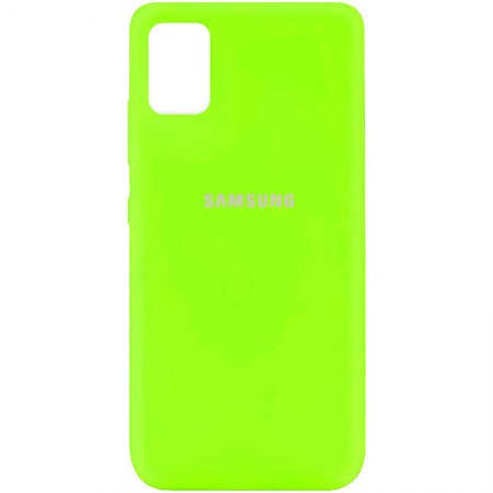 Чехол Silicone Cover Full Protective (AA) для Samsung Galaxy A31 Салатовий (21611)