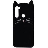 Силиконовая накладка 3D Cat для Samsung Galaxy A21 Черный (5823)