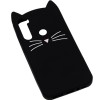 Силиконовая накладка 3D Cat для Samsung Galaxy A21 Чорний (5823)