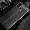 TPU чехол фактурный (с имитацией кожи) для Samsung Galaxy A21s Чорний (5834)