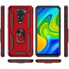 Ударопрочный чехол Serge Ring for Magnet для Xiaomi Redmi Note 9 / Redmi 10X Червоний (16751)