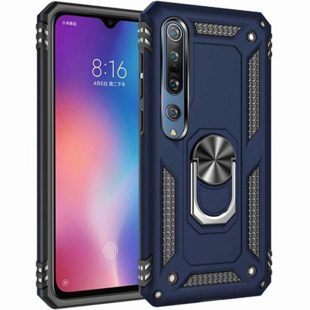 Ударопрочный чехол Serge Ring for Magnet для Xiaomi Mi 10 / Mi 10 Pro Синій (14521)