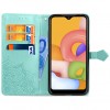 Кожаный чехол (книжка) Art Case с визитницей для Xiaomi Redmi Note 9 / Redmi 10X Бирюзовый (19855)