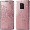 Кожаный чехол (книжка) Art Case с визитницей для Xiaomi Redmi Note 9 / Redmi 10X Розовый (13162)