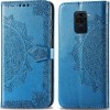 Кожаный чехол (книжка) Art Case с визитницей для Xiaomi Redmi Note 9 / Redmi 10X Синий (13164)