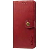 Кожаный чехол книжка GETMAN Gallant (PU) для Xiaomi Mi Note 10 Lite Червоний (5862)