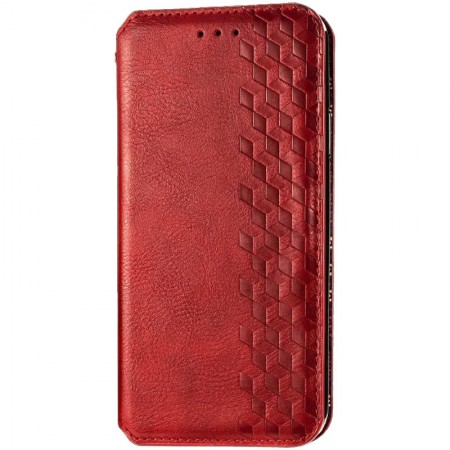 Кожаный чехол книжка GETMAN Cubic (PU) для Xiaomi Mi Note 10 Lite Красный (5852)