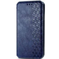 Кожаный чехол книжка GETMAN Cubic (PU) для Xiaomi Mi Note 10 Lite Синій (5853)