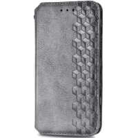 Кожаный чехол книжка GETMAN Cubic (PU) для Samsung Galaxy M31 Сірий (31957)