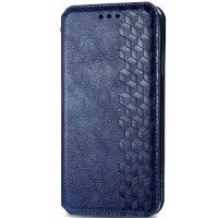 Кожаный чехол книжка GETMAN Cubic (PU) для Huawei P40 Синий (16192)