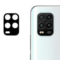Гибкое защитное стекло 0.18mm на камеру (тех.пак) для Xiaomi Mi 10 Lite Черный (13539)